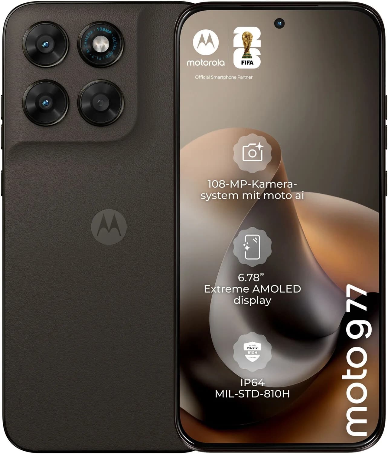 MOTOROLA Motorola Moto G77 256GB Black Olive — BTCELL Ecuador
