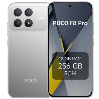 Poco F8 Pro 5G — Plata Titanio